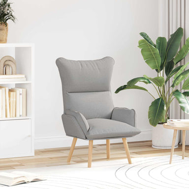 Fauteuil Wolkengrijs Stof en multiplex