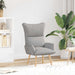 Fauteuil Wolkengrijs Stof en multiplex