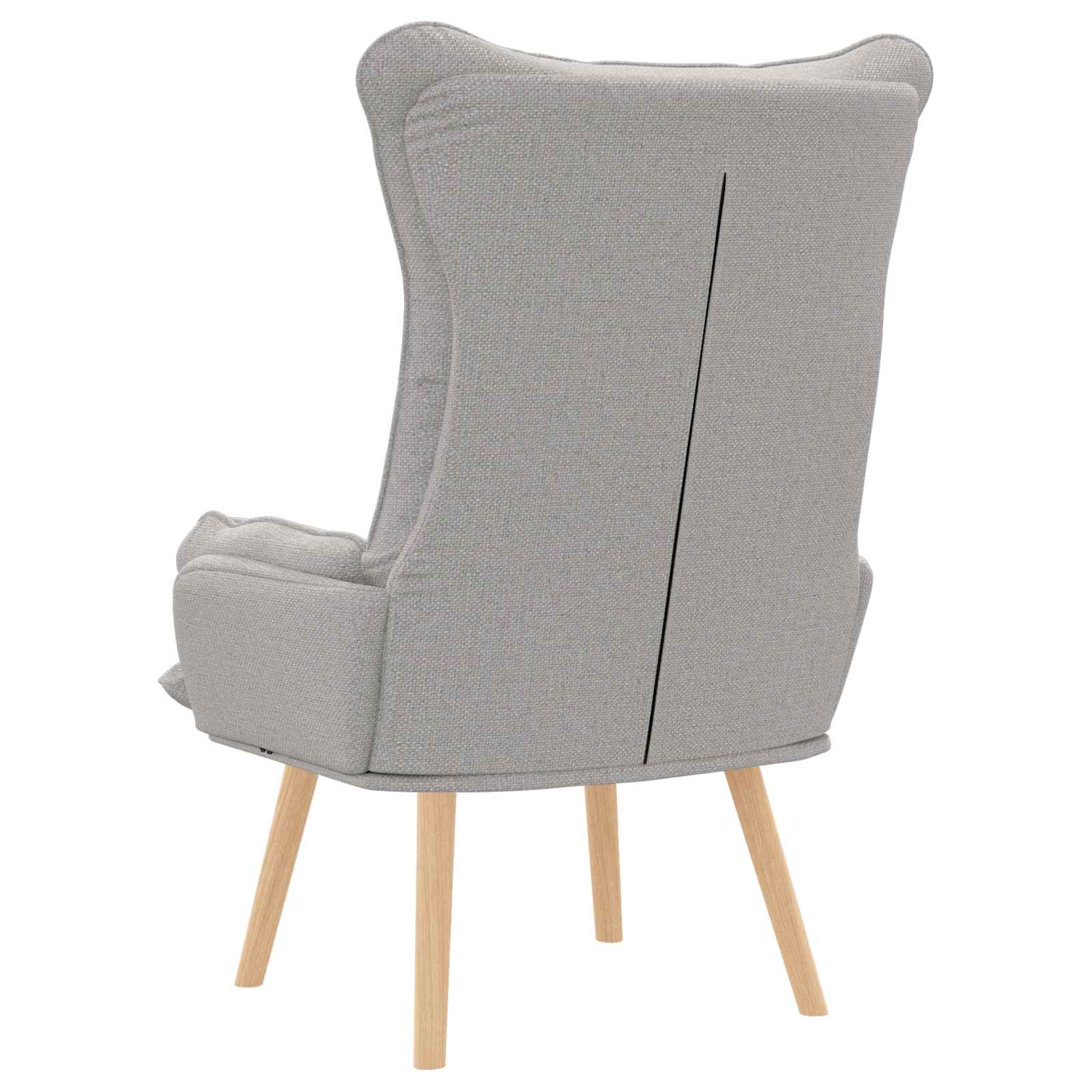 Fauteuil Wolkengrijs Stof en multiplex