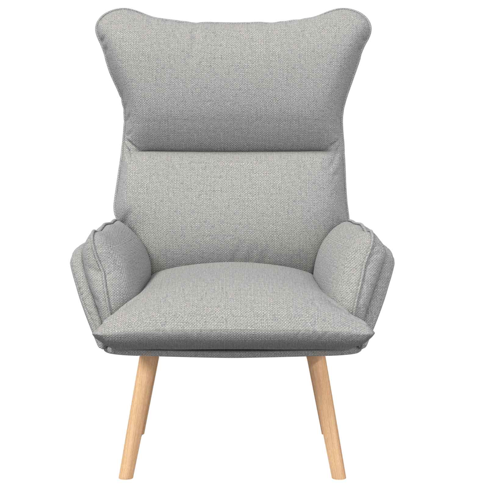 Fauteuil Wolkengrijs Stof en multiplex