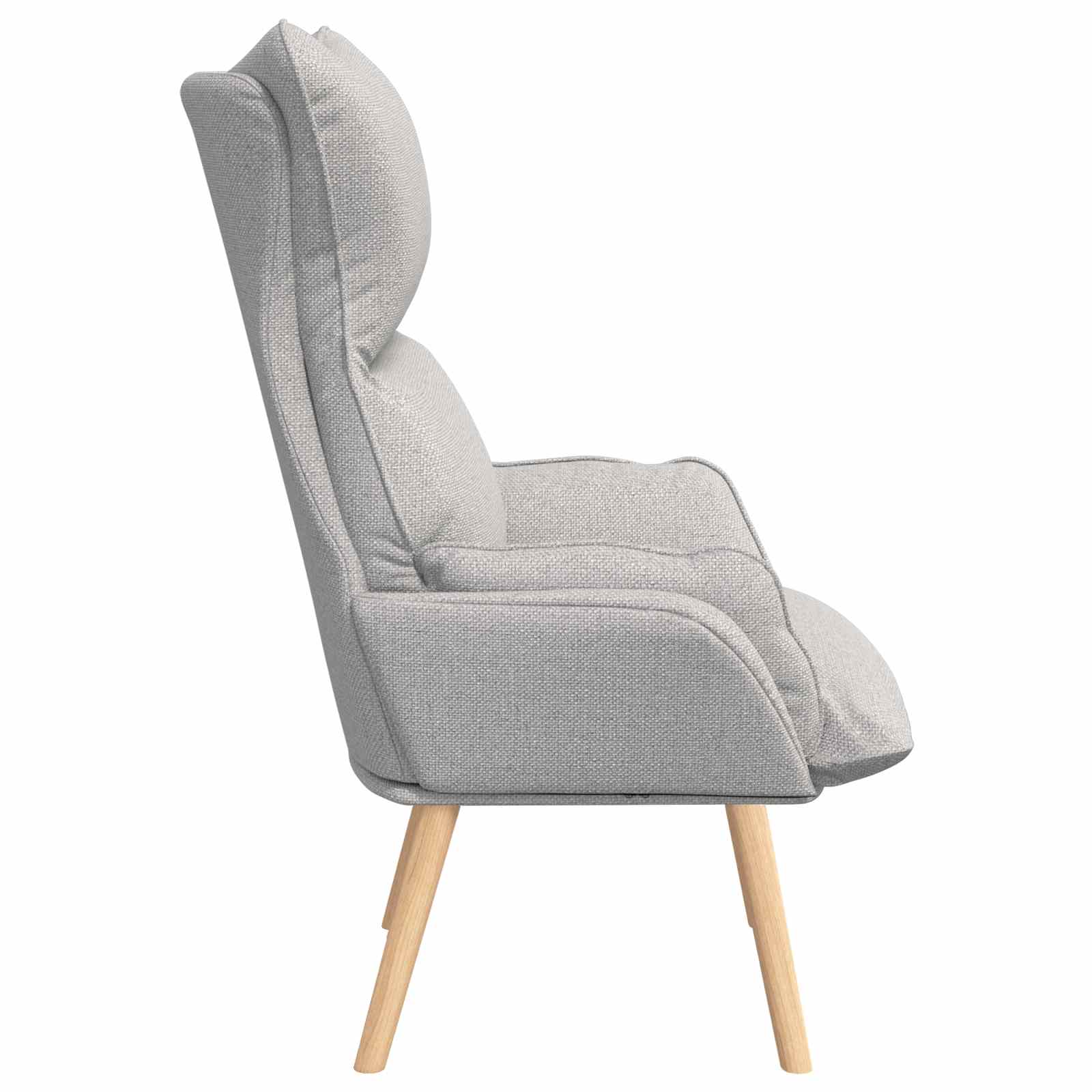 Fauteuil Wolkengrijs Stof en multiplex