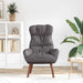 Fauteuil Grijs 69 x 74 x 93 cm Kunstleer