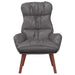 Fauteuil Grijs 69 x 74 x 93 cm Kunstleer