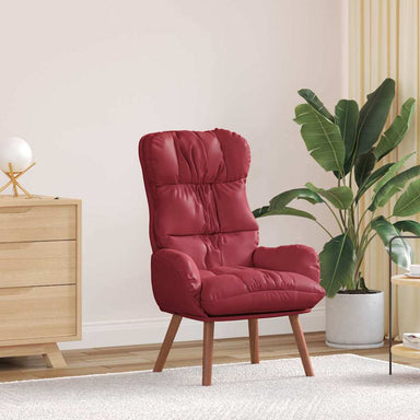 Fauteuil Wijnrood 69 x 74 x 93 cm Kunstleer