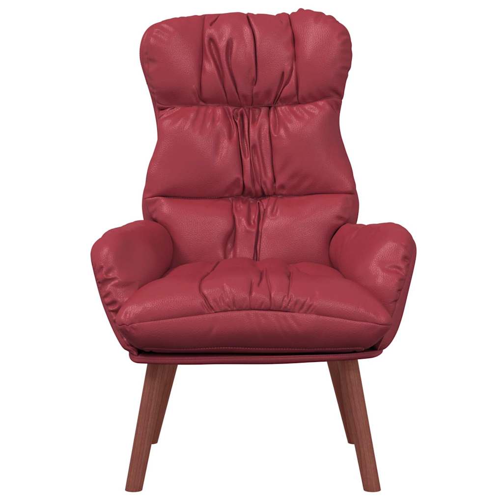 Fauteuil Wijnrood 69 x 74 x 93 cm Kunstleer