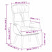 Fauteuil Wijnrood 69 x 74 x 93 cm Kunstleer