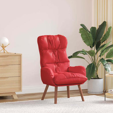 Fauteuil Rood 69 x 74 x 93 cm Kunstleer