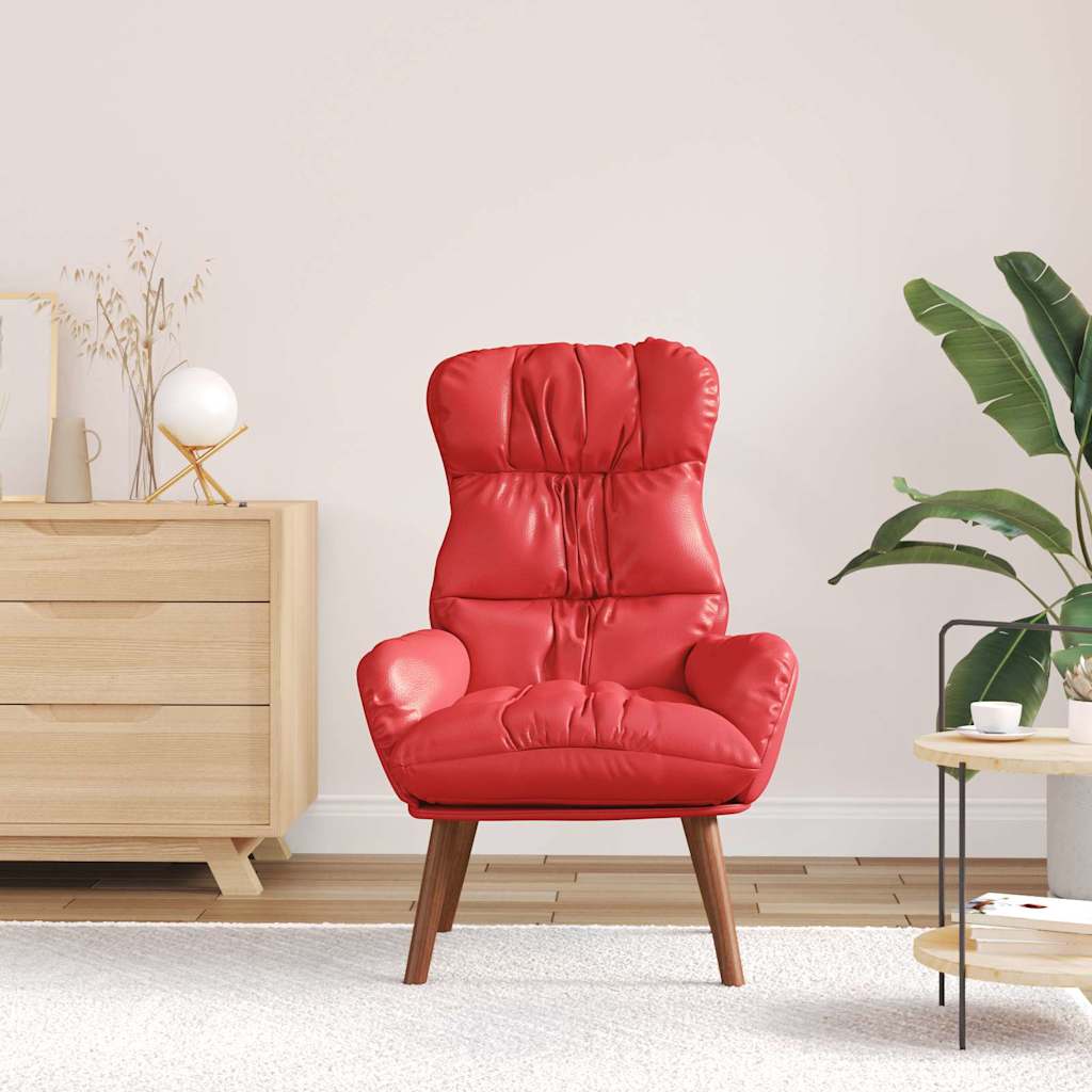 Fauteuil Rood 69 x 74 x 93 cm Kunstleer