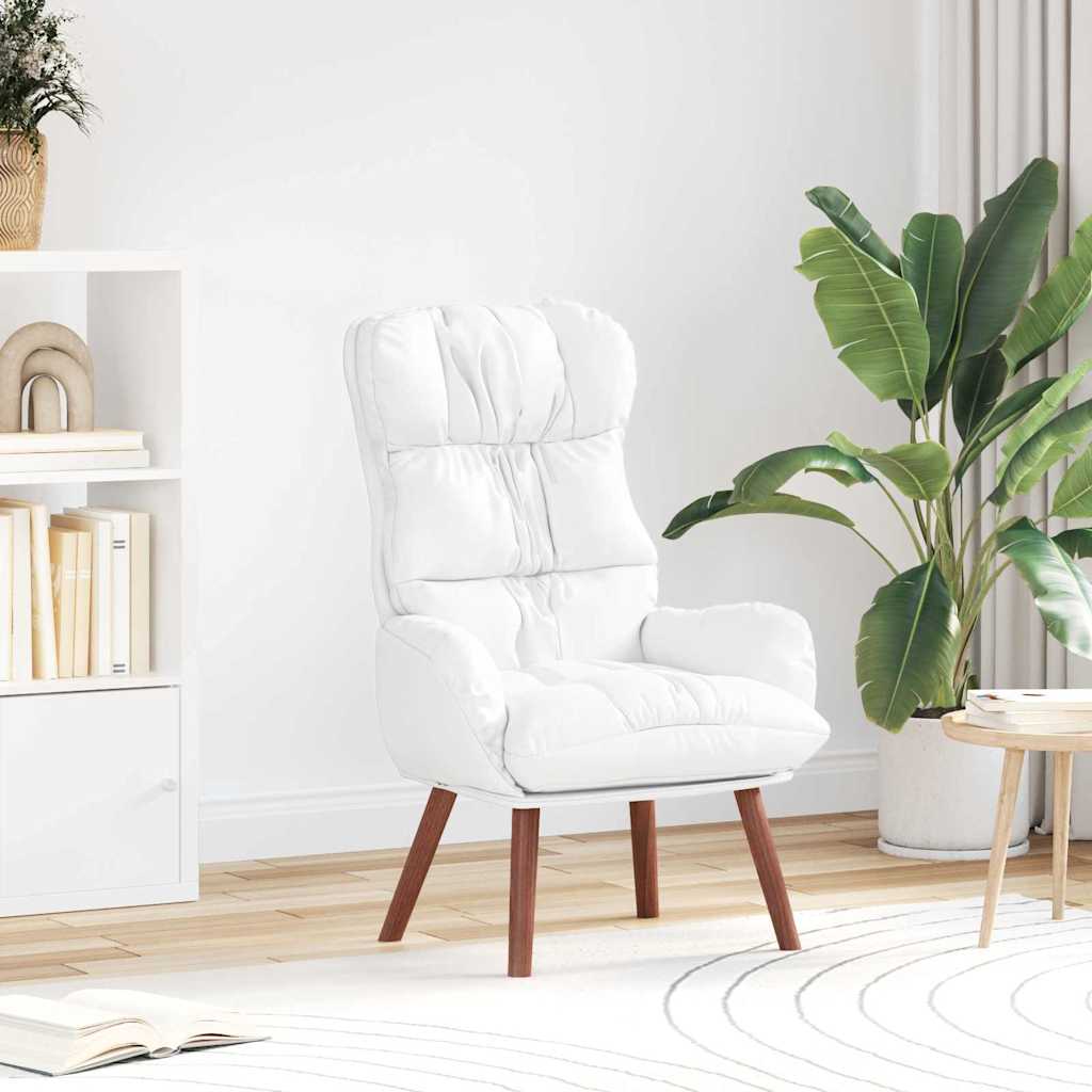 Fauteuil Wit 69 x 74 x 93 cm Kunstleer