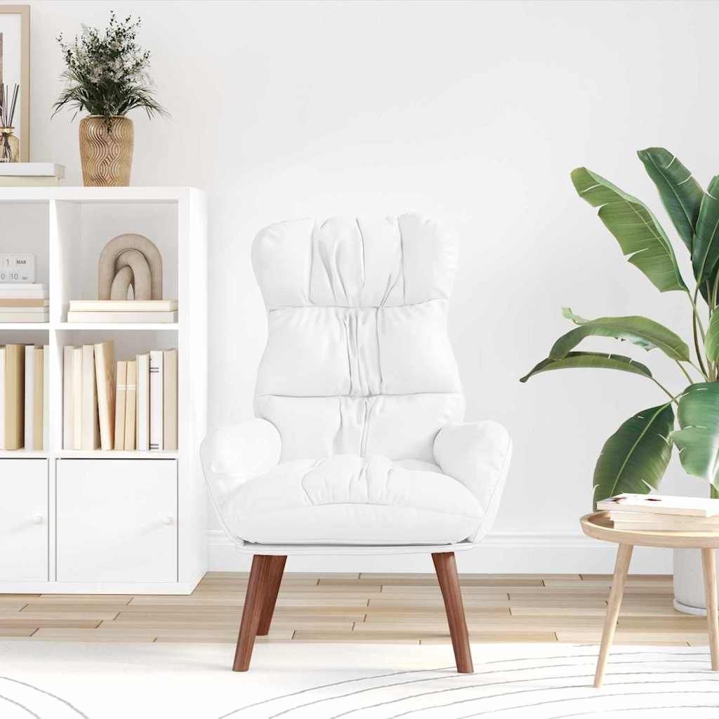 Fauteuil Wit 69 x 74 x 93 cm Kunstleer