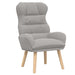 Fauteuil Lichtgrijs 69 x 74 x 93 cm Sherpa Stof