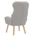 Fauteuil Lichtgrijs 69 x 74 x 93 cm Sherpa Stof