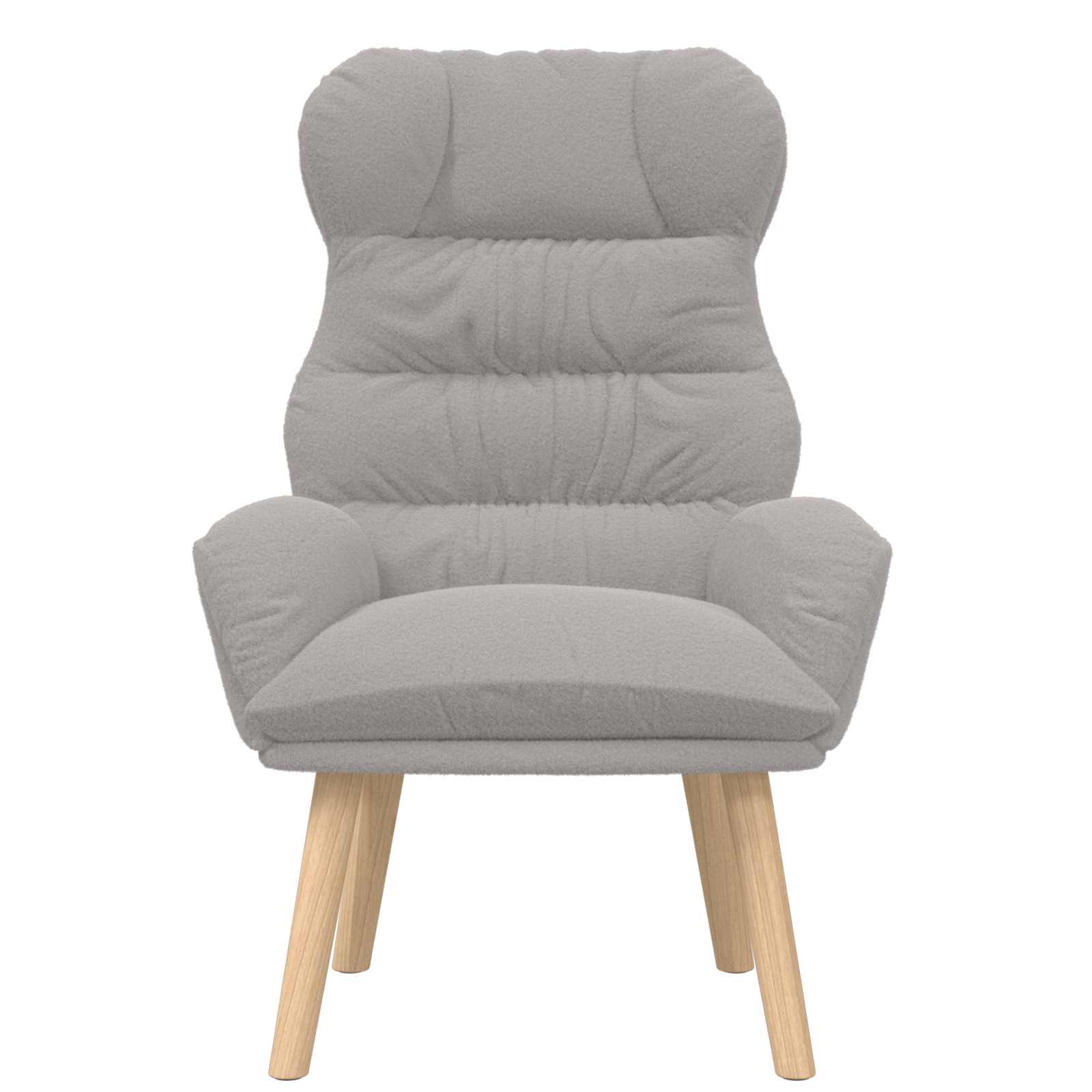 Fauteuil Lichtgrijs 69 x 74 x 93 cm Sherpa Stof