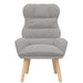 Fauteuil Lichtgrijs 69 x 74 x 93 cm Sherpa Stof