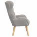 Fauteuil Lichtgrijs 69 x 74 x 93 cm Sherpa Stof
