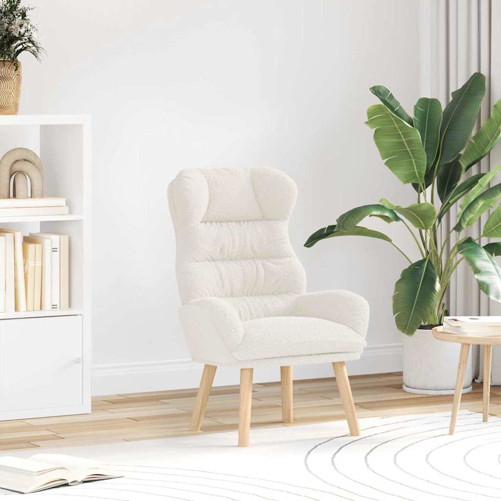 Fauteuil Crème 69 x 74 x 93 cm Sherpa Stof