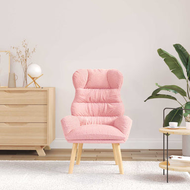 Fauteuil Roze 69 x 74 x 93 cm Sherpa Stof