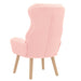 Fauteuil Roze 69 x 74 x 93 cm Sherpa Stof