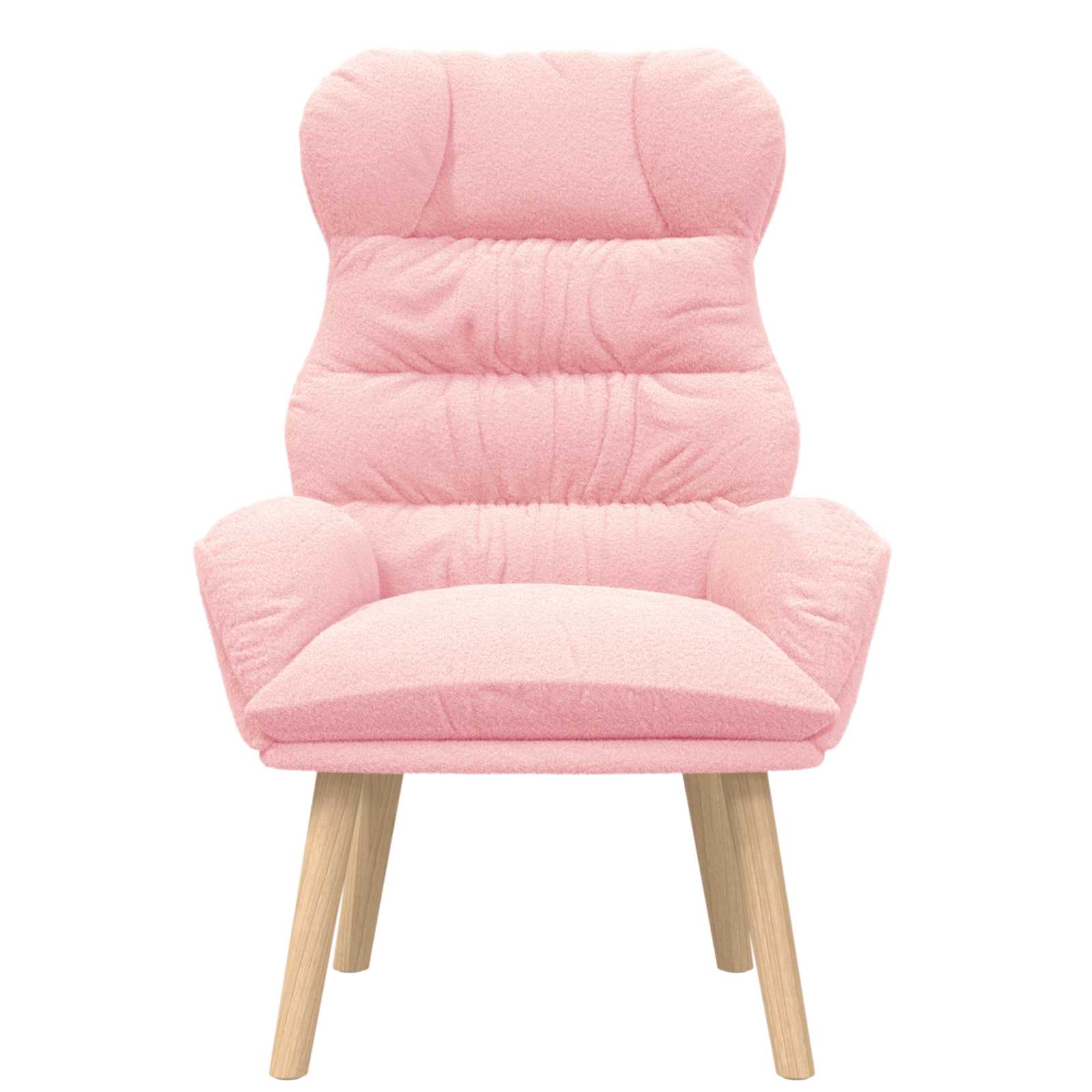 Fauteuil Roze 69 x 74 x 93 cm Sherpa Stof
