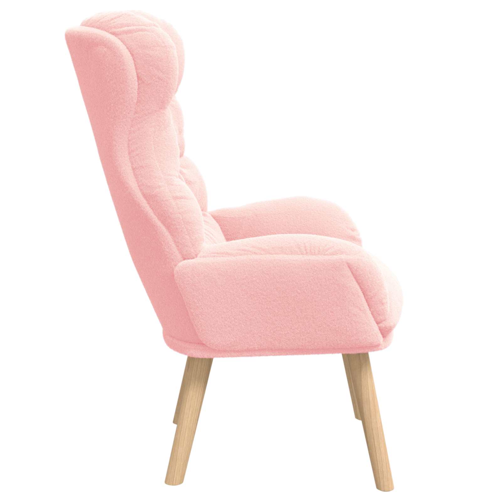 Fauteuil Roze 69 x 74 x 93 cm Sherpa Stof