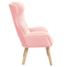 Fauteuil Roze 69 x 74 x 93 cm Sherpa Stof