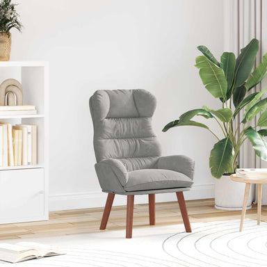 Fauteuil Lichtgrijs 69 x 74 x 93 cm Fluweel