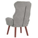 Fauteuil Lichtgrijs 69 x 74 x 93 cm Fluweel