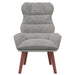 Fauteuil Lichtgrijs 69 x 74 x 93 cm Fluweel
