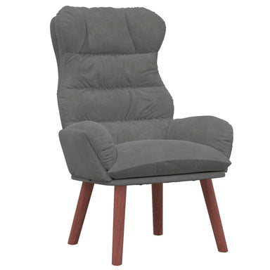 Fauteuil Donkergrijs 69 x 74 x 93 cm Fluweel