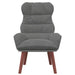Fauteuil Donkergrijs 69 x 74 x 93 cm Fluweel