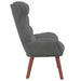 Fauteuil Donkergrijs 69 x 74 x 93 cm Fluweel