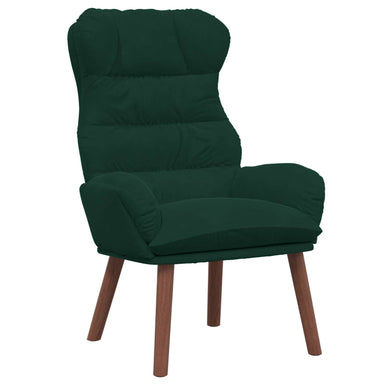 Fauteuil Donkergroen 69 x 74 x 93 cm Fluweel