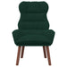 Fauteuil Donkergroen 69 x 74 x 93 cm Fluweel