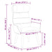 Fauteuil Geel 69 x 74 x 93 cm Fluweel