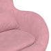 Eivormige stoel Roze Fluweel