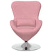 Eivormige stoel Roze Fluweel