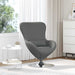 Eivormige stoel Donkergrijs 63 x 73 x 90 cm Stof