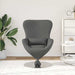 Eivormige stoel Donkergrijs 63 x 73 x 90 cm Stof