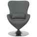 Eivormige stoel Donkergrijs 63 x 73 x 90 cm Stof
