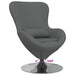 Eivormige stoel Donkergrijs 63 x 73 x 90 cm Stof