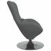 Eivormige stoel Donkergrijs 63 x 73 x 90 cm Stof