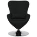 Eivormige stoel Zwart 63 x 73 x 90 cm Stof