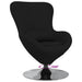 Eivormige stoel Zwart 63 x 73 x 90 cm Stof