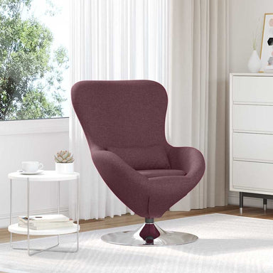 Eivormige stoel Paars 63 x 73 x 90 cm Stof