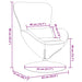 Eivormige stoel Paars 63 x 73 x 90 cm Stof