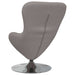 Eivormige stoel Taupe 63 x 73 x 90 cm Stof