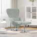 Egg Chair met Voetsteun Lichtgrijs Fluweel