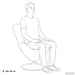 Egg Chair met Voetsteun Donkergrijs Fluweel