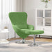 Egg Chair met Voetsteun Lichtgroen Fluweel