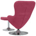 Egg Chair met Voetsteun Wijnrood Fluweel